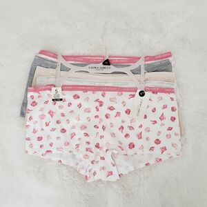 🌸LAURA ASHLEY 5-PACK COTTON SPANDEX PANTIES SIZE XL